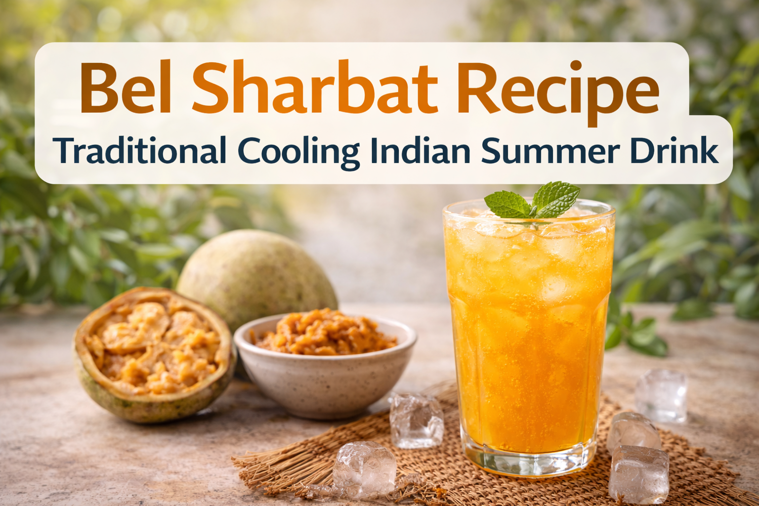 Bel Sharbat Recipe | Traditional Cooling Indian Summer Drink – Fort ...