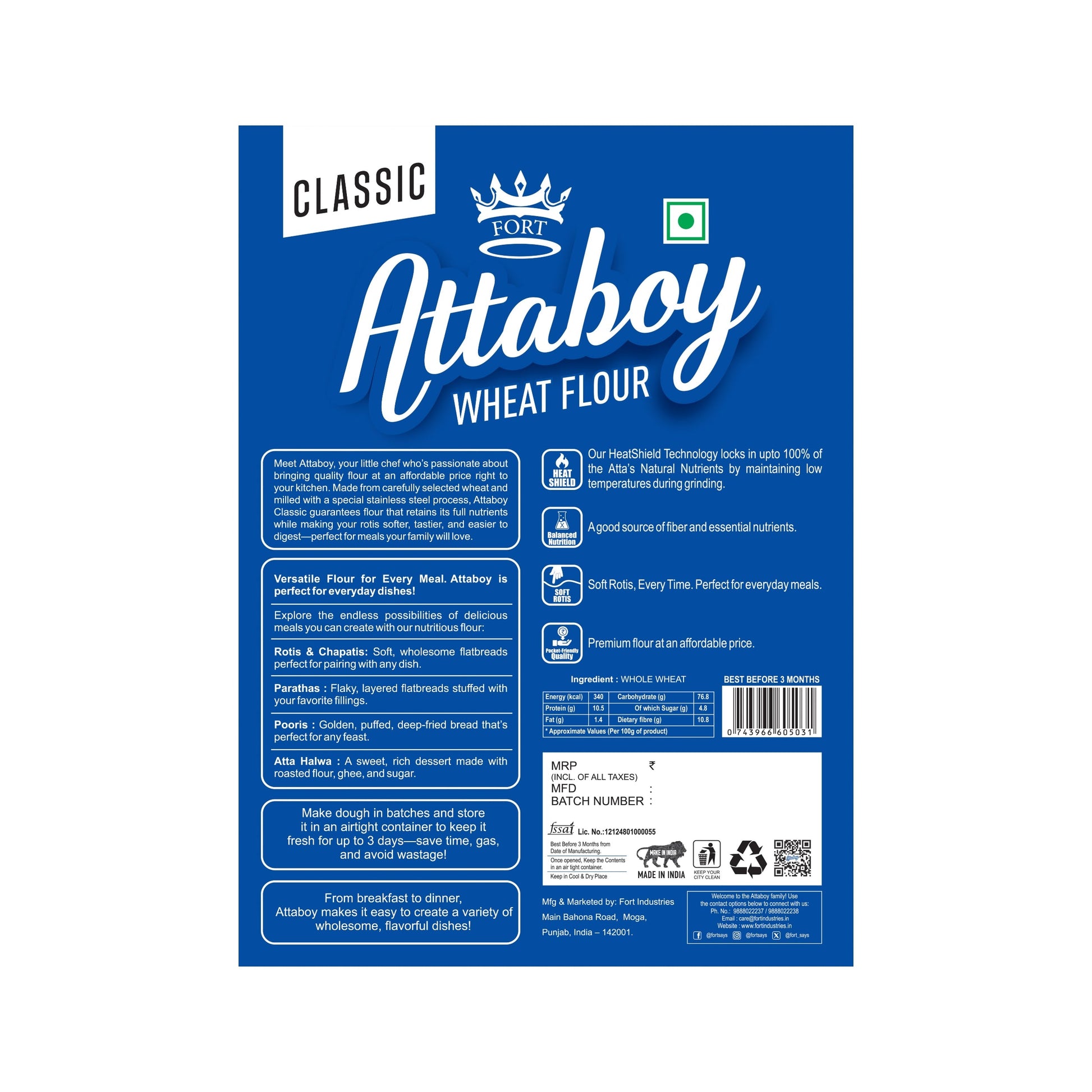 Attaboy Classic Heat Shield Flour