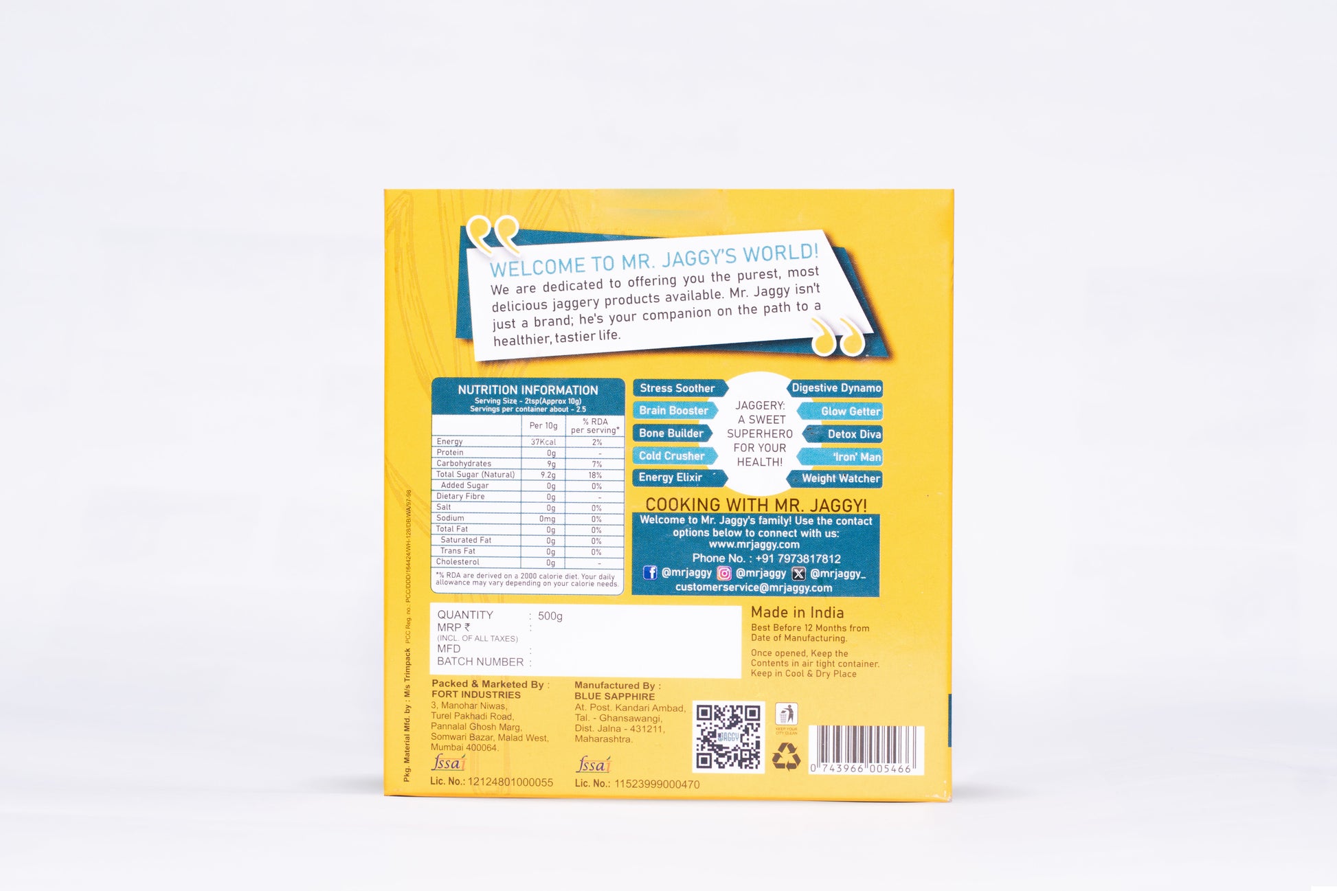 Mr. Jaggy Cold-Ground Jaggery Powder